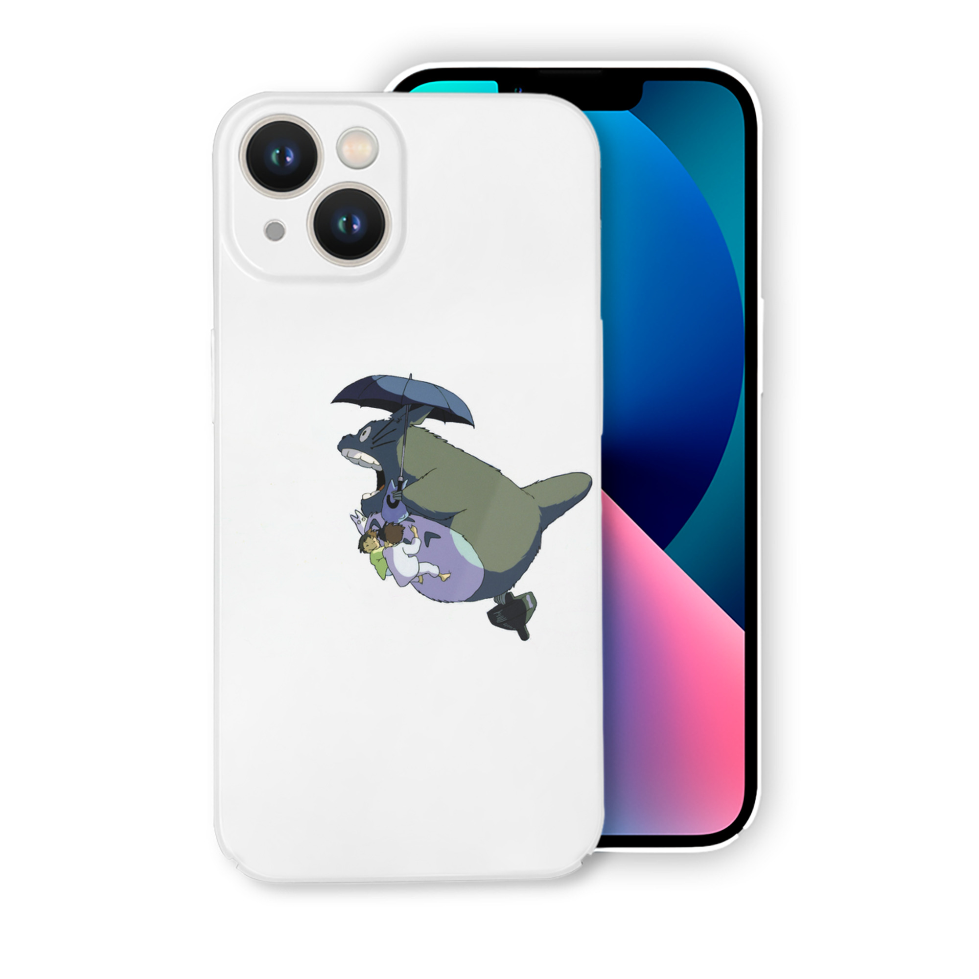 （画像用） となりのトトロ 草壁メイ 草壁サツキ My Neighbor Totoro Satsuki Kusakabe Mei Kusakabe 【iPhone 14シリーズ対応】ハードケース